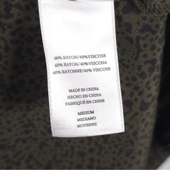 NWT Rails JASMINE OLIVE SPECKLED Smocked Waist Mini Fall Dress Size MEDIUM - Picture 15 of 16